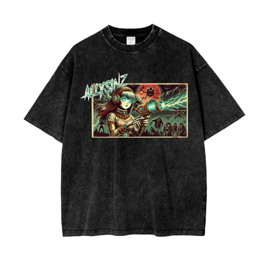 Allysinz Oversize Snow Washed T-Shirt