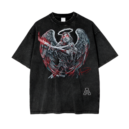 Aonaran Graphic Acid Wash Oversize T-Shirt