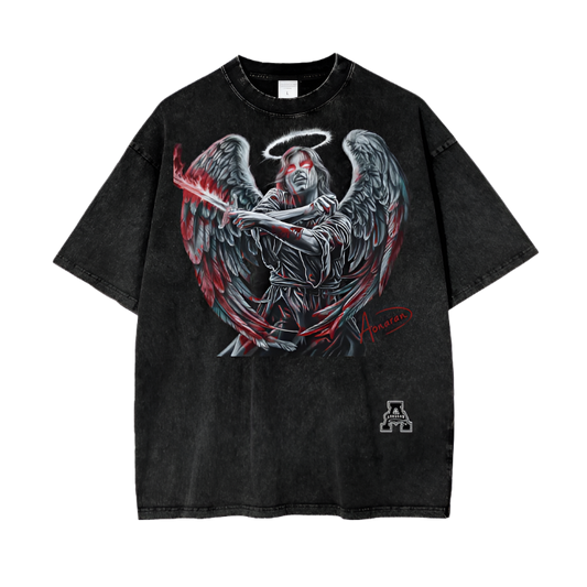 Aonaran Graphic Acid Wash Oversize T-Shirt