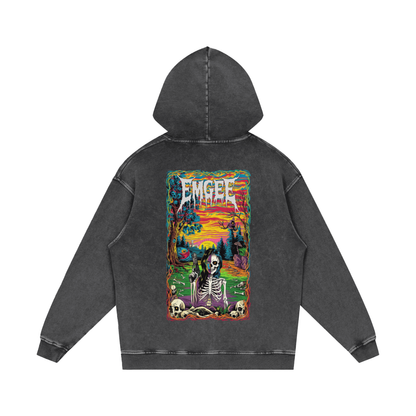 EMGEE Acid Wash Oversize Hoodie