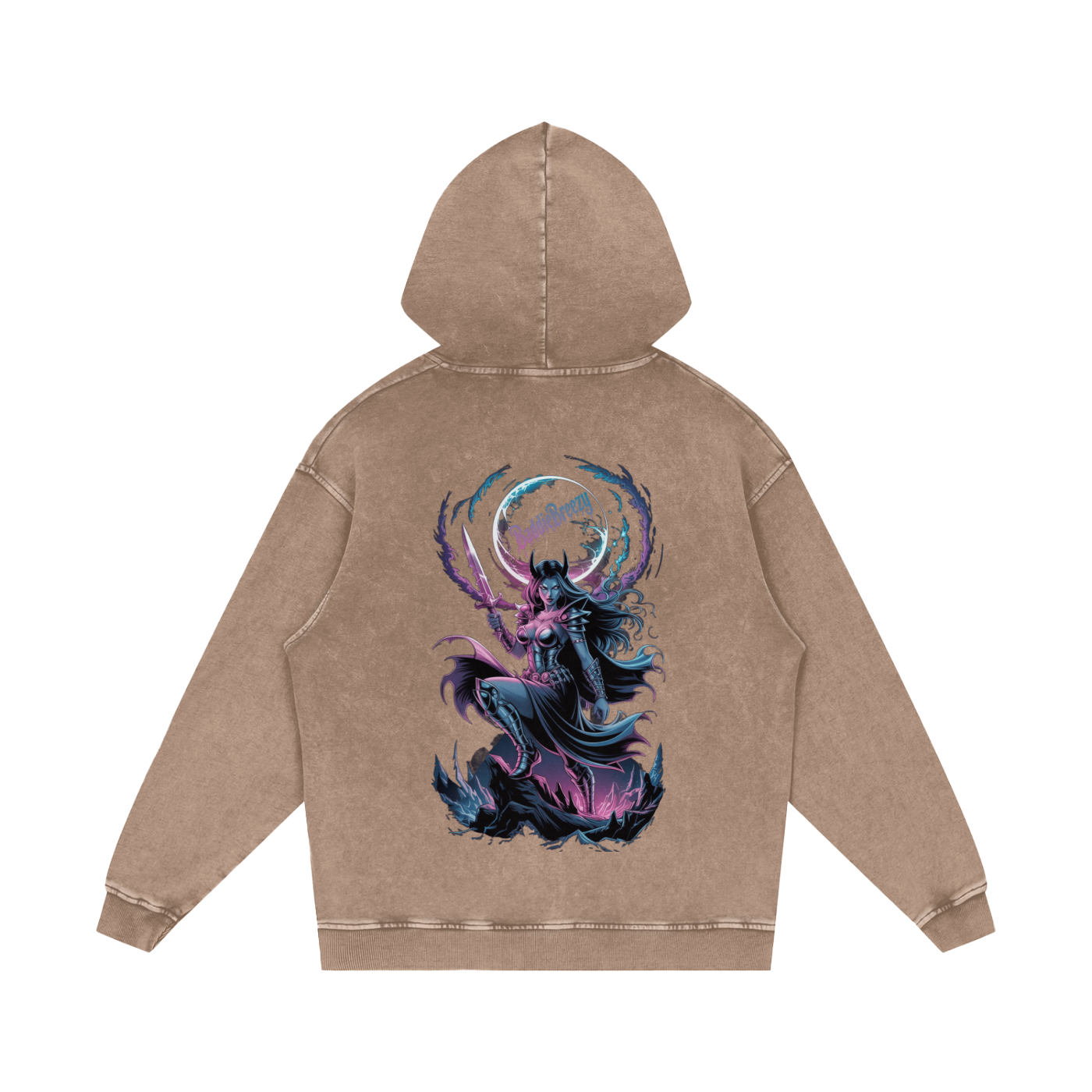 BaddieBreezy Acid Wash Oversize Hoodie