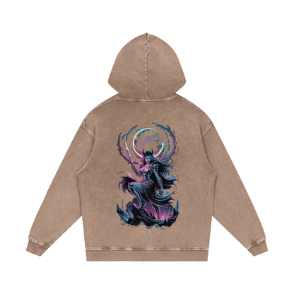 BaddieBreezy Acid Wash Oversize Hoodie