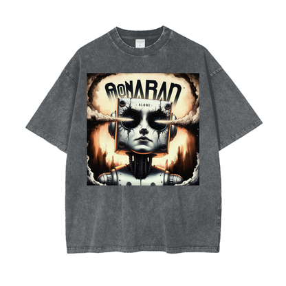 Aonaran Graphic Acid Wash Oversize T-Shirt