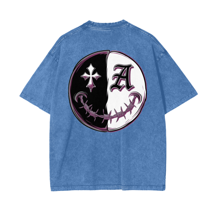 Aonaran Asylum Oversize Snow Washed T-Shirt