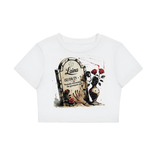 Laina Women's Fitted Crop Tee