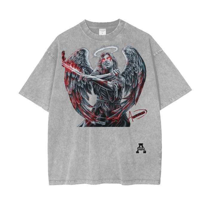 Aonaran Graphic Acid Wash Oversize T-Shirt