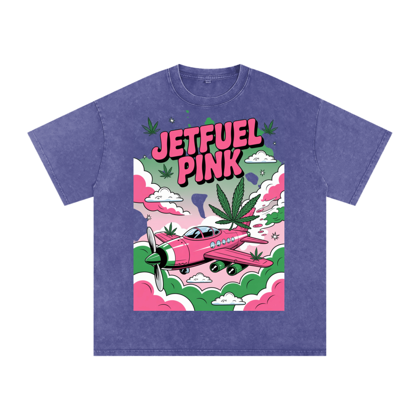 Aonaran 420 Acid Wash Oversize T-Shirt