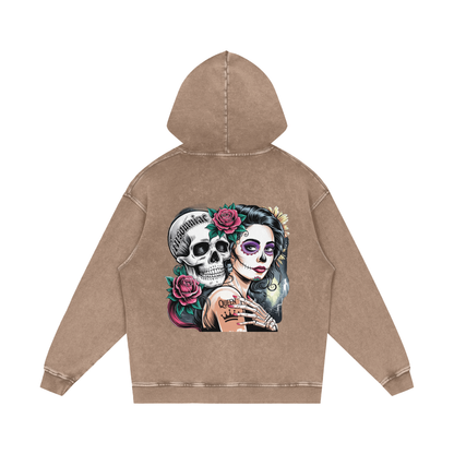 QueenSteph Acid Wash Oversize Hoodie