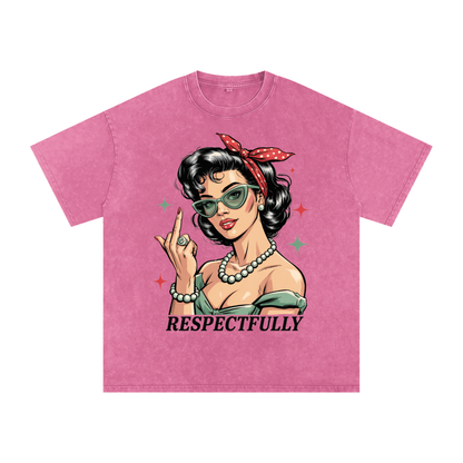 Aonaran 420 Acid Wash Oversize T-Shirt