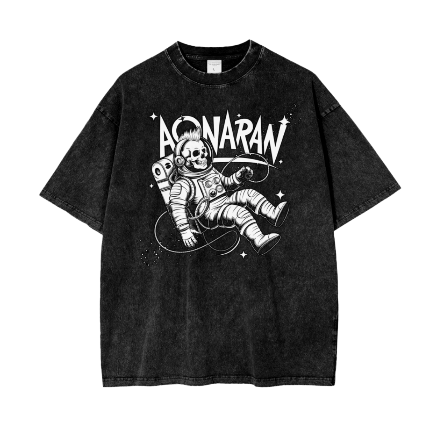Aonaran Graphic Acid Wash Oversize T-Shirt