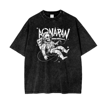 Aonaran Graphic Acid Wash Oversize T-Shirt