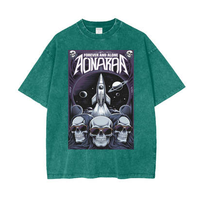 Aonaran Graphic Acid Wash Oversize T-Shirt