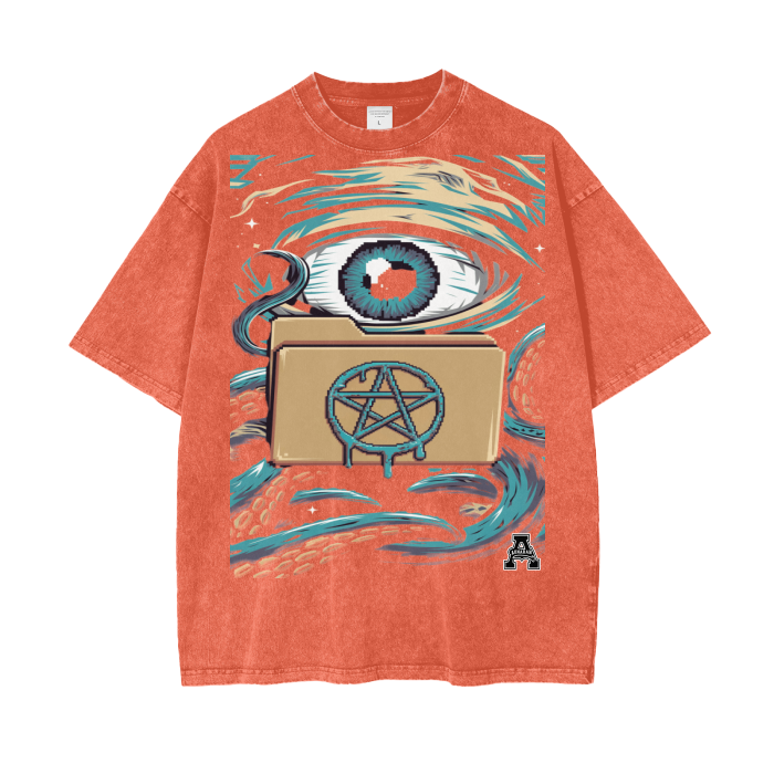 Aonaran Graphic Acid Wash Oversize T-Shirt