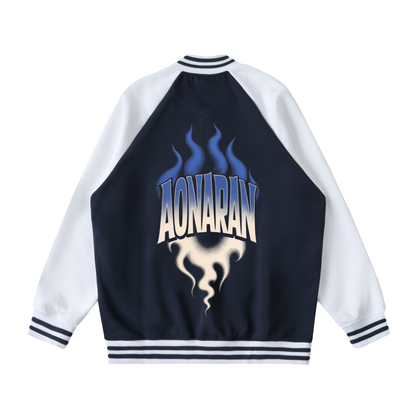 Aonaran Varsity Two Tone Raglan Sleeve Varsity Jacket