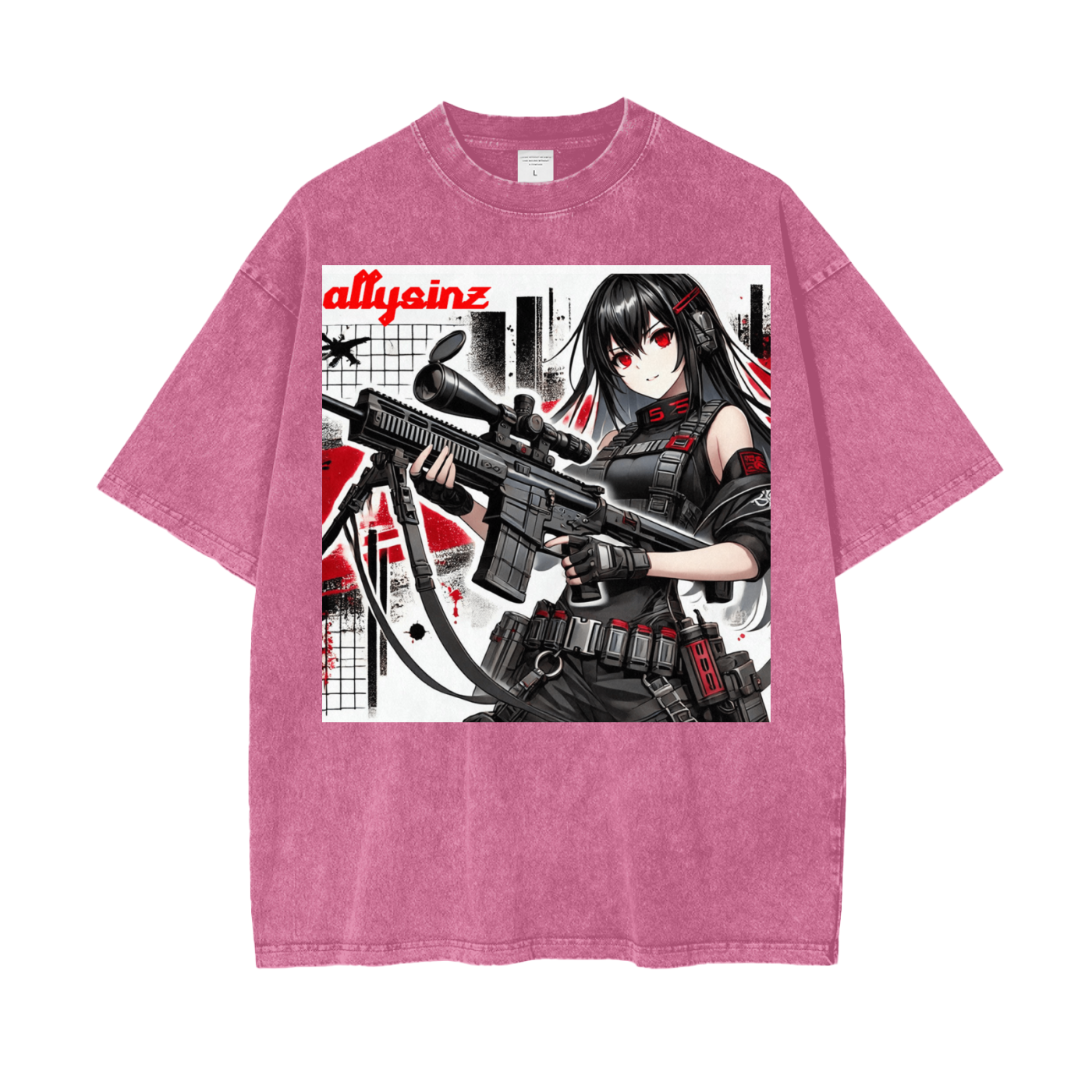 Allysinz Oversize Snow Washed T-Shirt