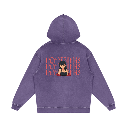 HeyItzMiks Acid Wash Oversize Hoodie