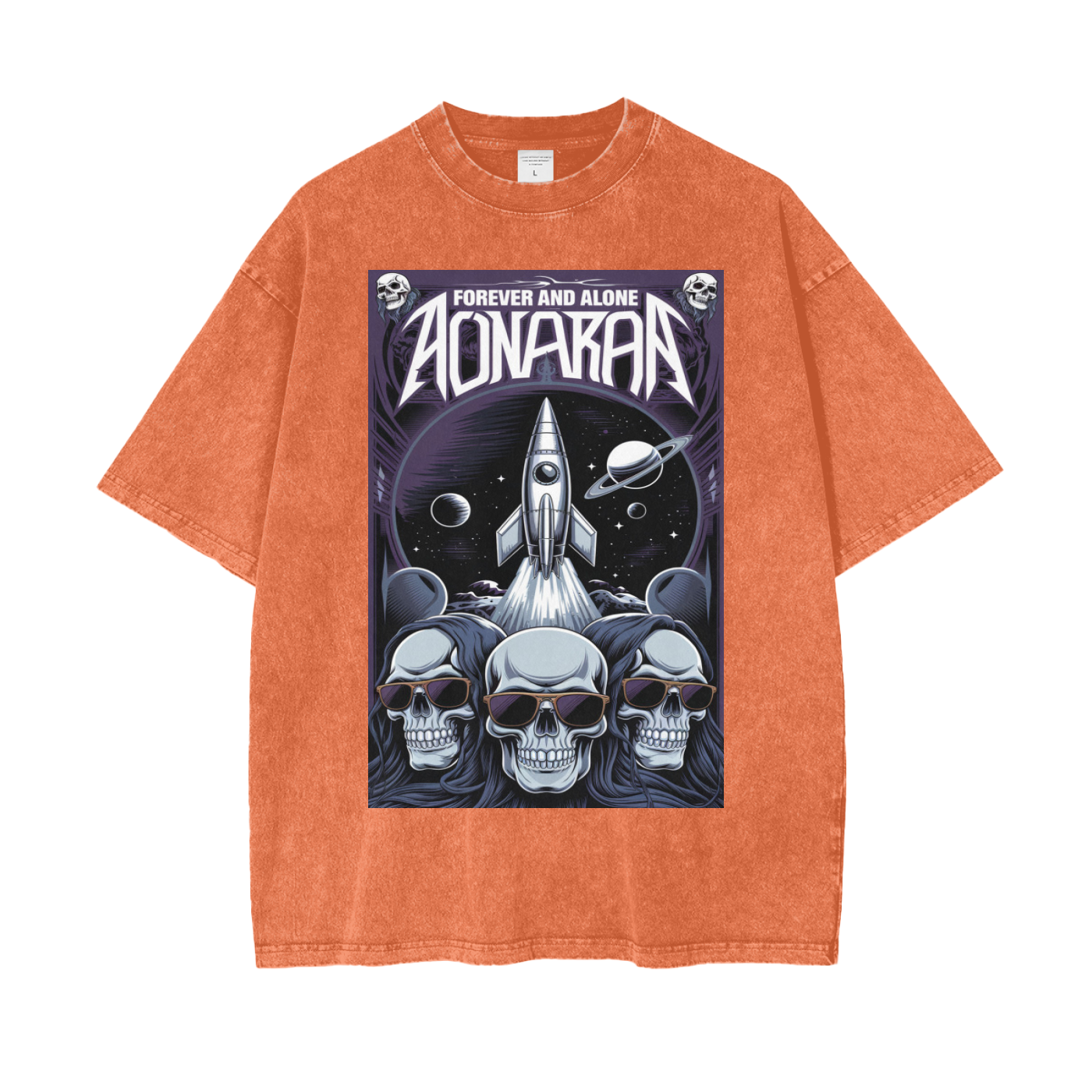 Aonaran Graphic Acid Wash Oversize T-Shirt