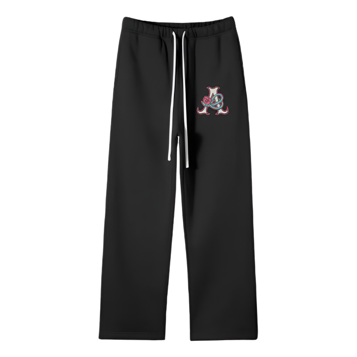 DeJen by DeJenQueen Unisex Solid Color Fleece Straight Leg Pants