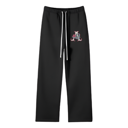 DeJen by DeJenQueen Unisex Solid Color Fleece Straight Leg Pants