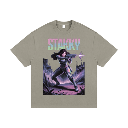 Stakky Season 2 Essential Heavyweight Cotton T-Shirt