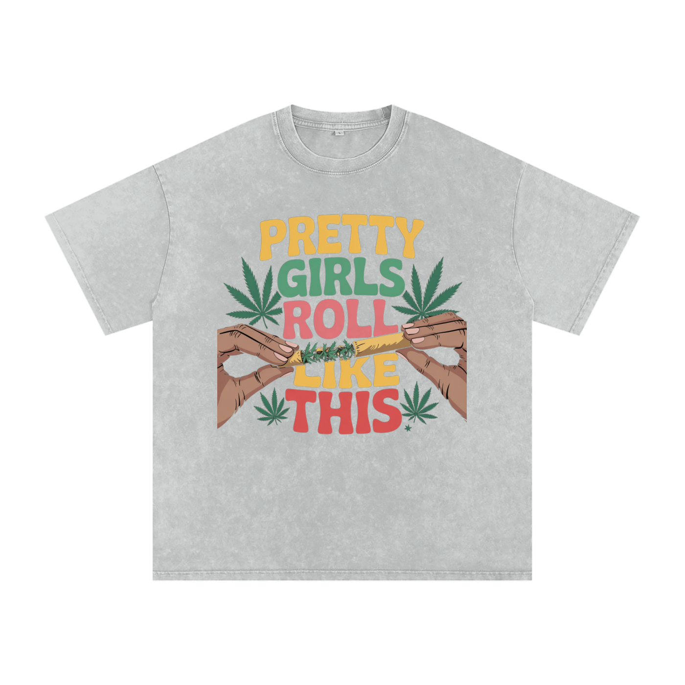 Aonaran 420 Acid Wash Oversize T-Shirt