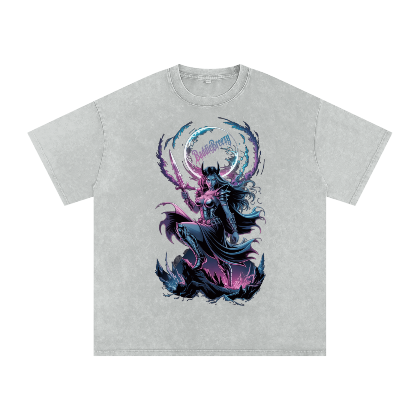 BaddieBreezy Acid Wash Oversize T-Shirt