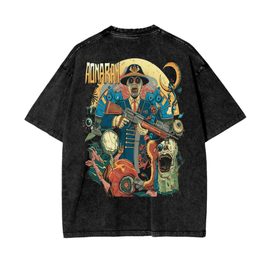 Aonaran Reversed Oversize Snow Washed T-Shirt