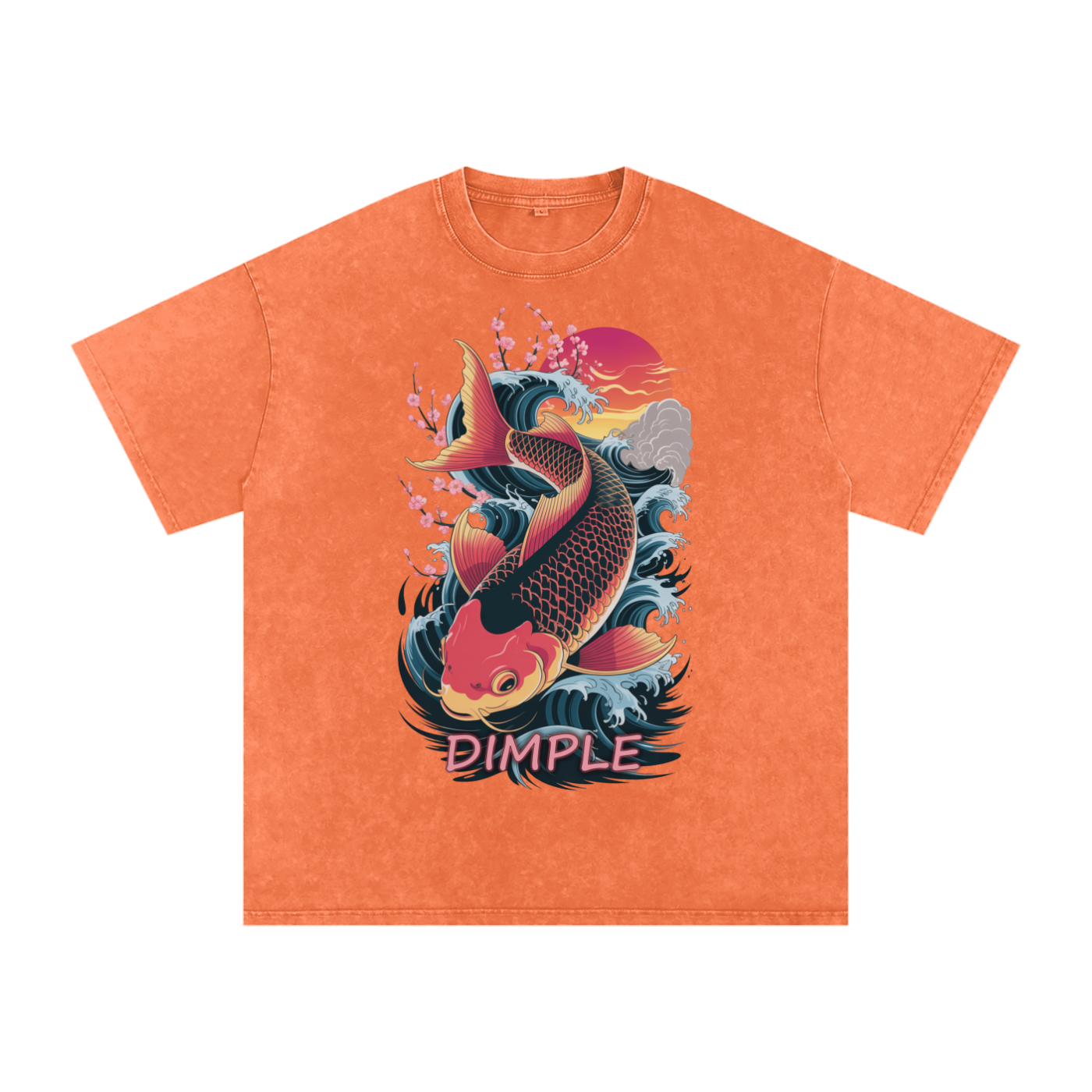 Dimple Acid Wash Oversize T-Shirt