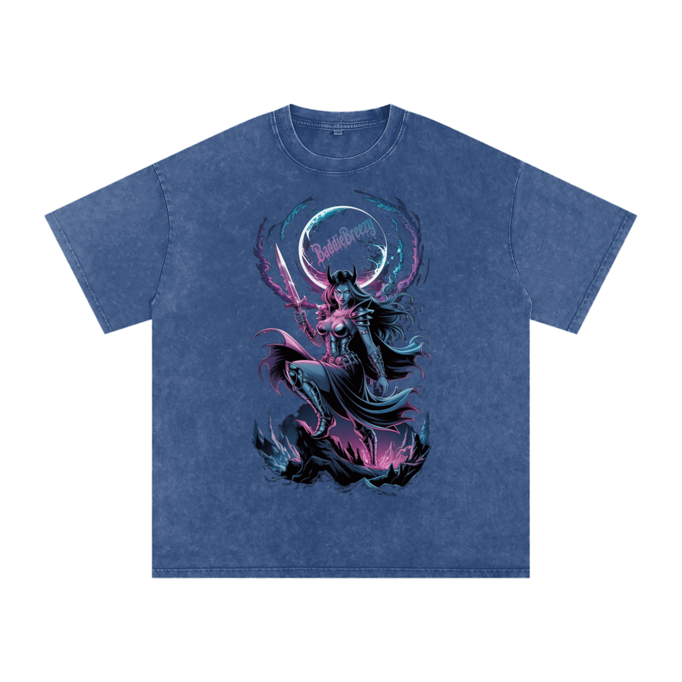 BaddieBreezy Acid Wash Oversize T-Shirt
