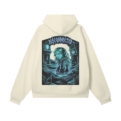 Disconnected Oversize Heavyweight Hidden Pocket Fleece Hoodie