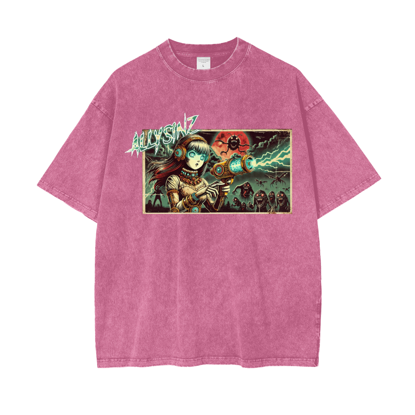 Allysinz Oversize Snow Washed T-Shirt