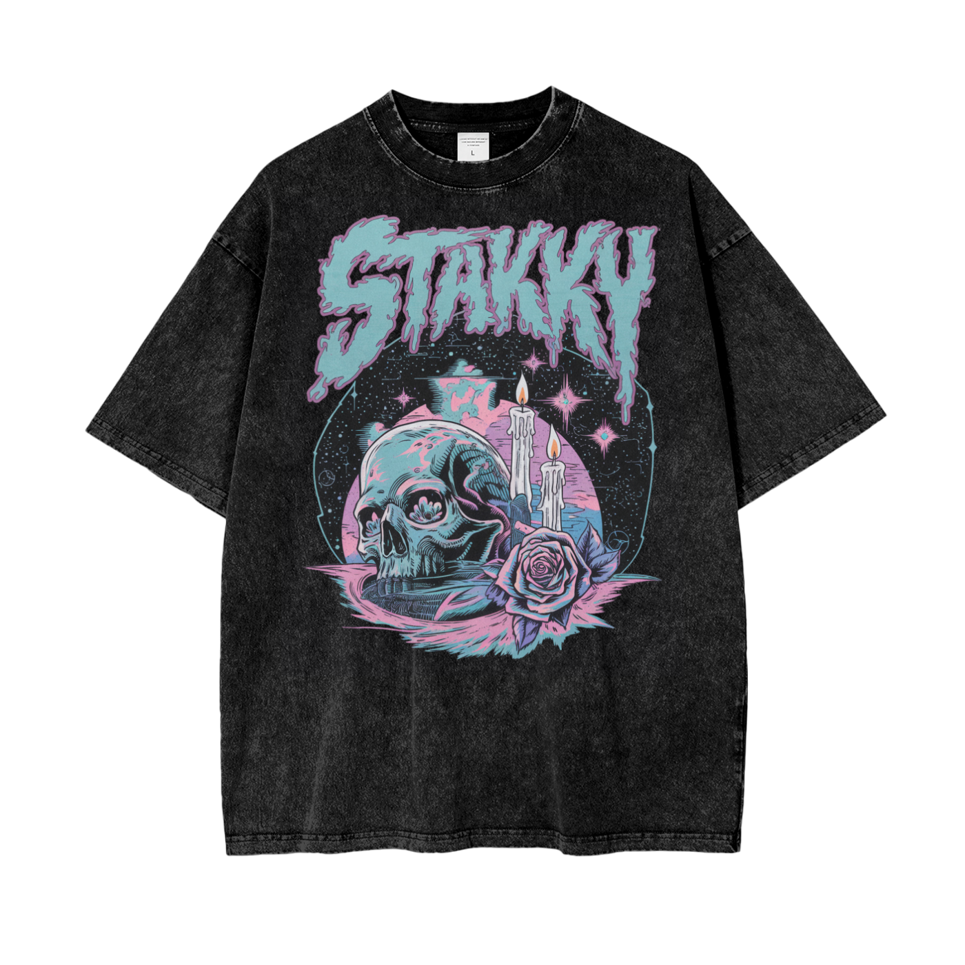 Stakky Oversize Snow Washed T-Shirt