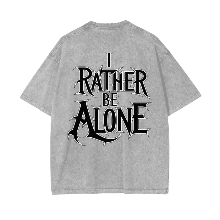 Aonaran Graphic Acid Wash Oversize T-Shirt