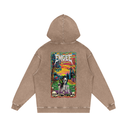 EMGEE Acid Wash Oversize Hoodie