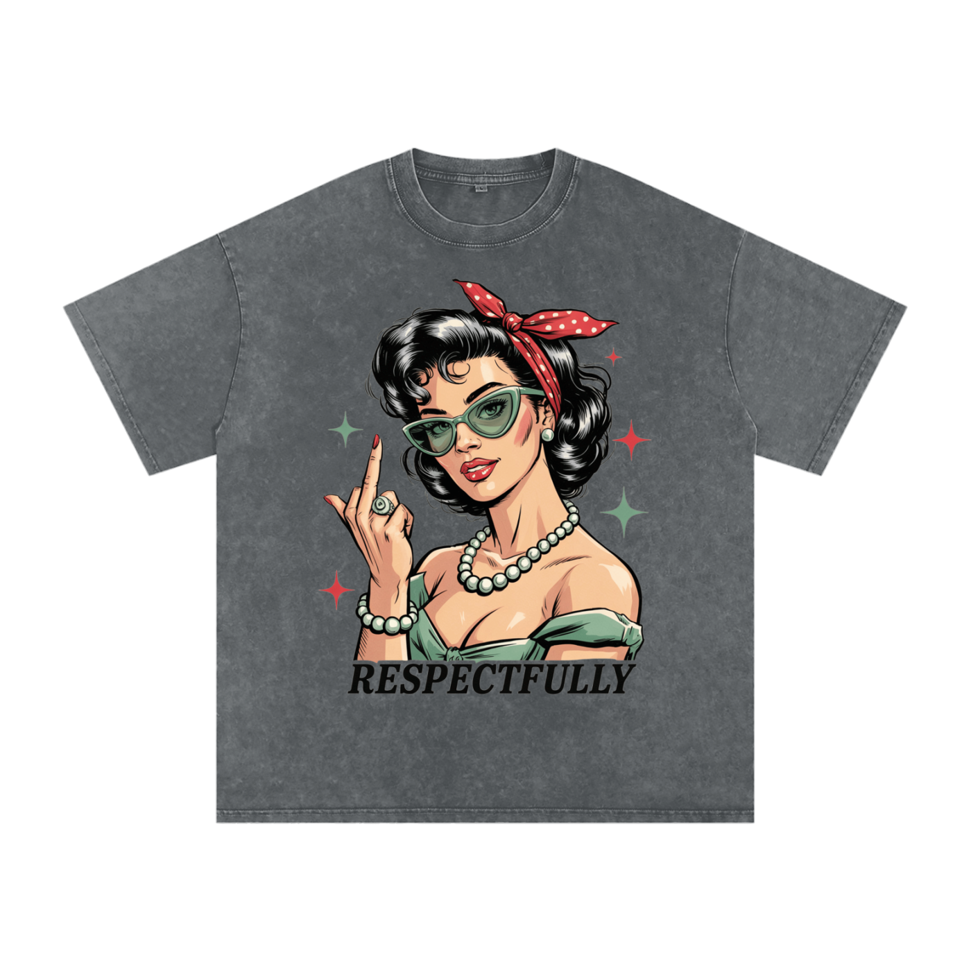 Aonaran 420 Acid Wash Oversize T-Shirt