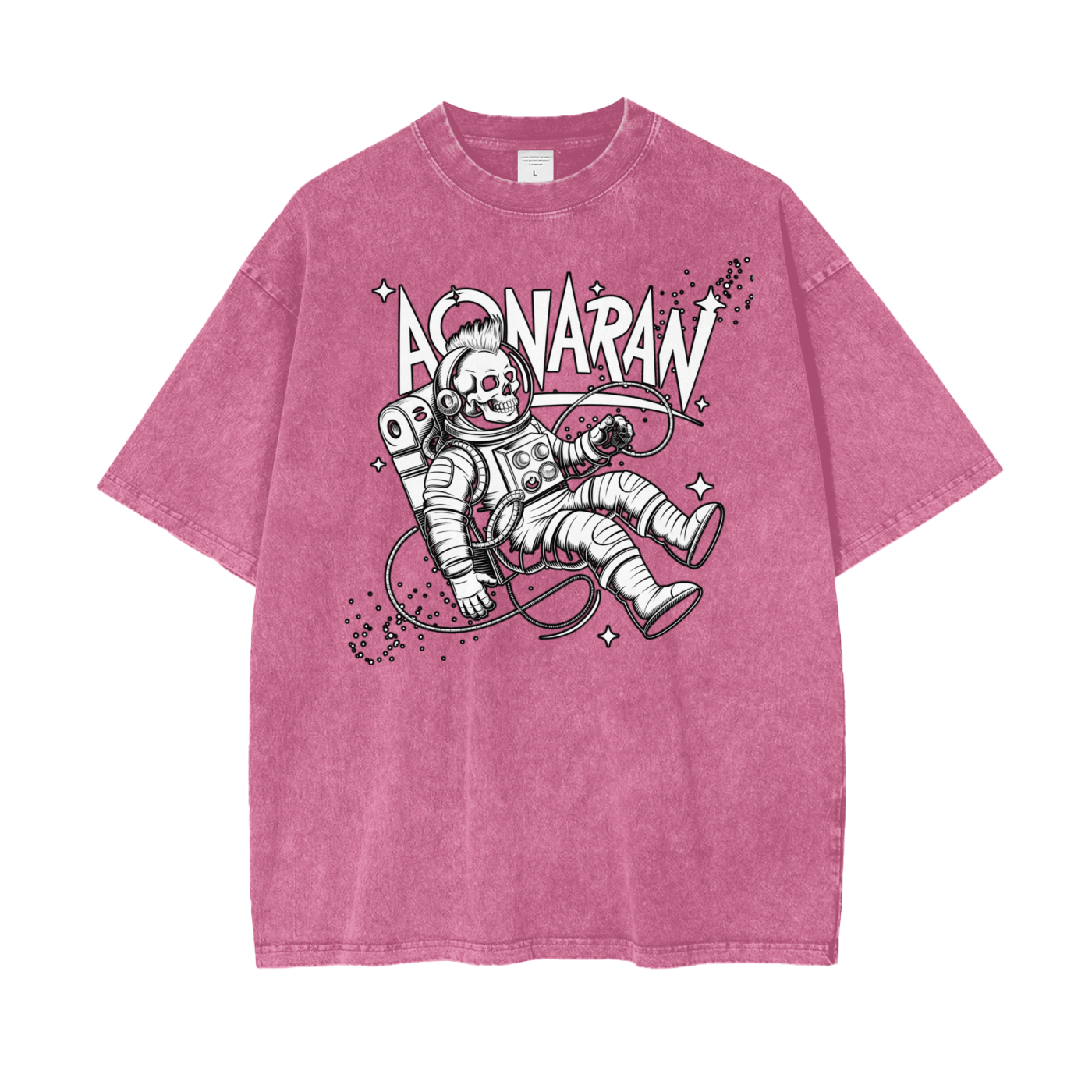 Aonaran Graphic Acid Wash Oversize T-Shirt