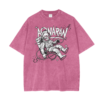 Aonaran Graphic Acid Wash Oversize T-Shirt