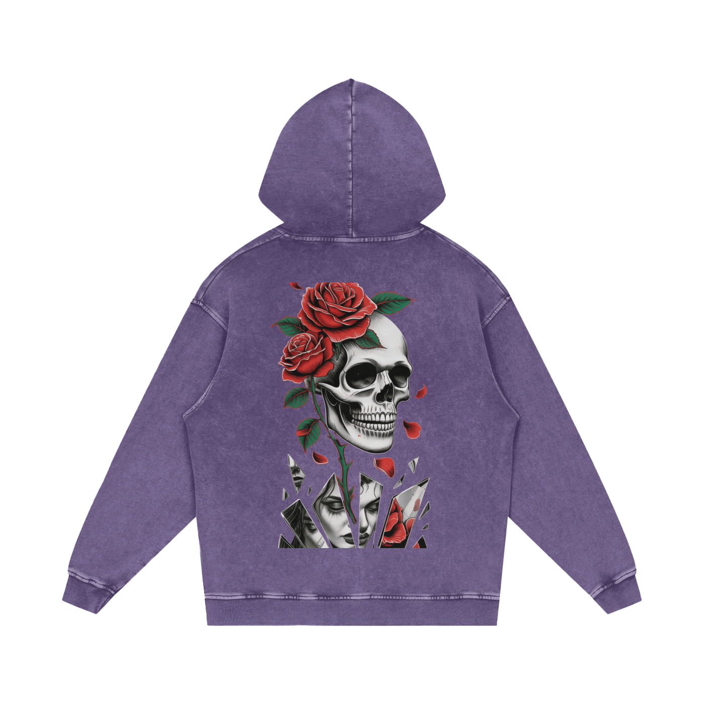 GhostGirlXoxx Acid Wash Oversize Hoodie