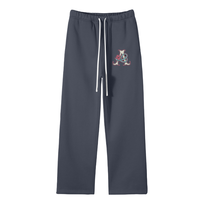 DeJen by DeJenQueen Unisex Solid Color Fleece Straight Leg Pants