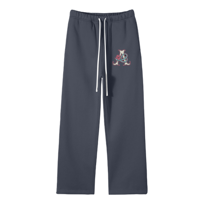 DeJen by DeJenQueen Unisex Solid Color Fleece Straight Leg Pants