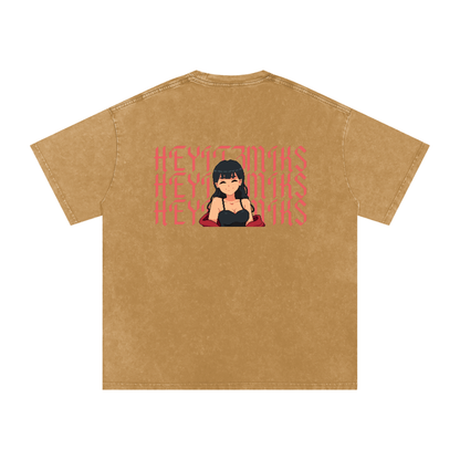 HeyItzMiks Acid Wash Oversize T-Shirt