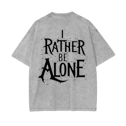 Aonaran Graphic Acid Wash Oversize T-Shirt