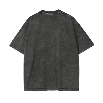 Aonaran Graphic Acid Wash Oversize T-Shirt