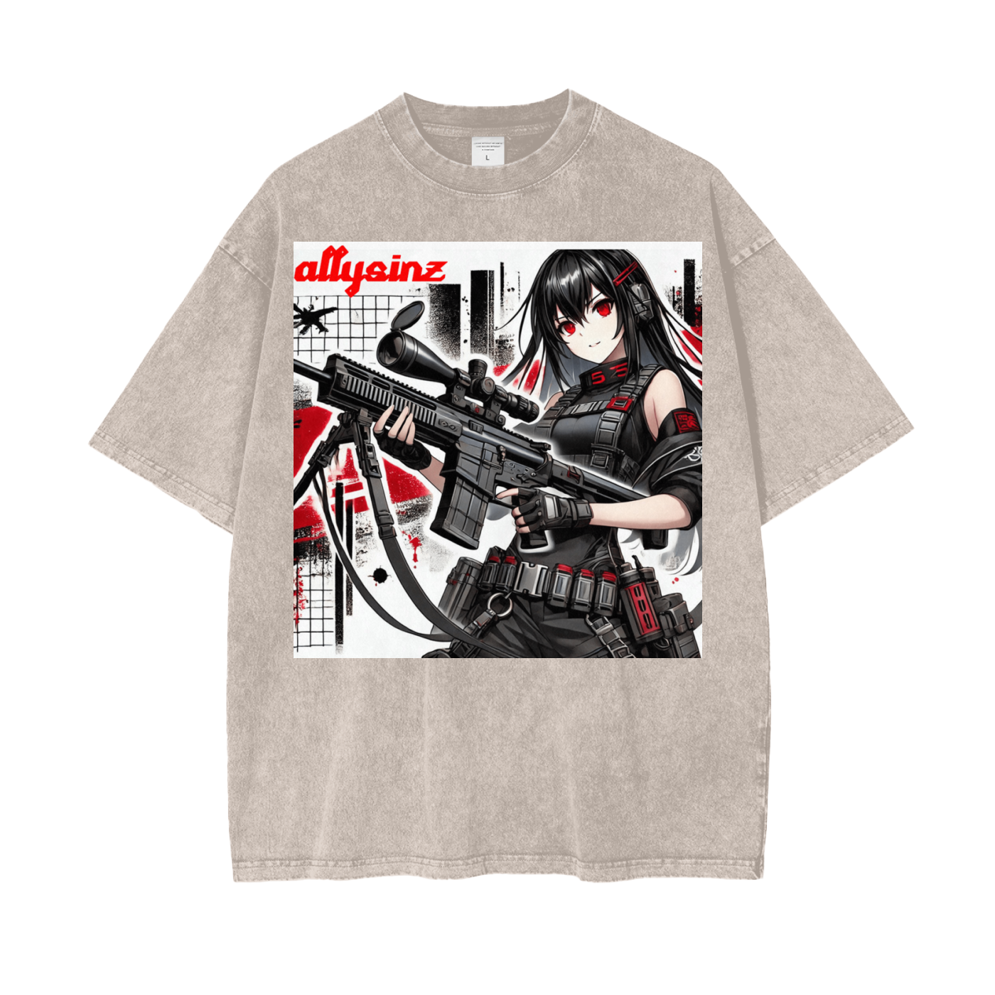 Allysinz Oversize Snow Washed T-Shirt