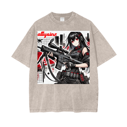 Allysinz Oversize Snow Washed T-Shirt