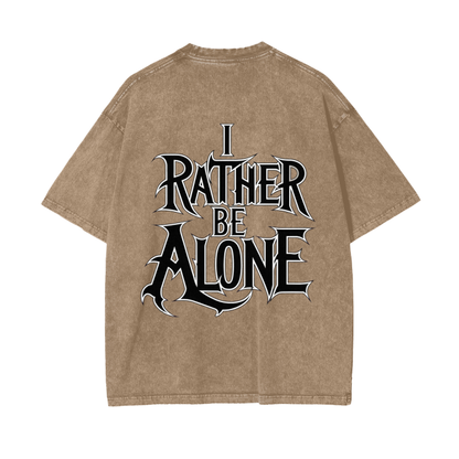 Aonaran Graphic Acid Wash Oversize T-Shirt