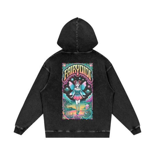 FairyDIDI Acid Wash Oversize Hoodie