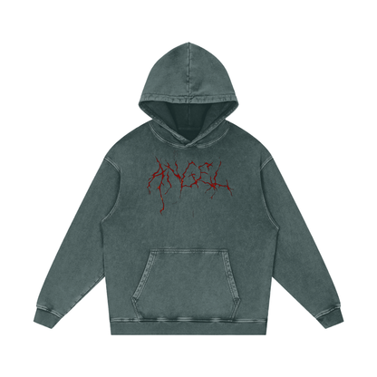 Cold World Acid Wash Oversize Hoodie