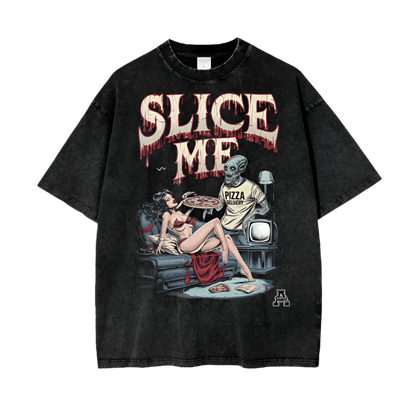 Aonaran Graphic Acid Wash Oversize T-Shirt