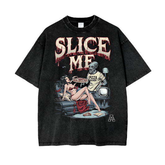 Aonaran Graphic Acid Wash Oversize T-Shirt